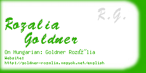 rozalia goldner business card